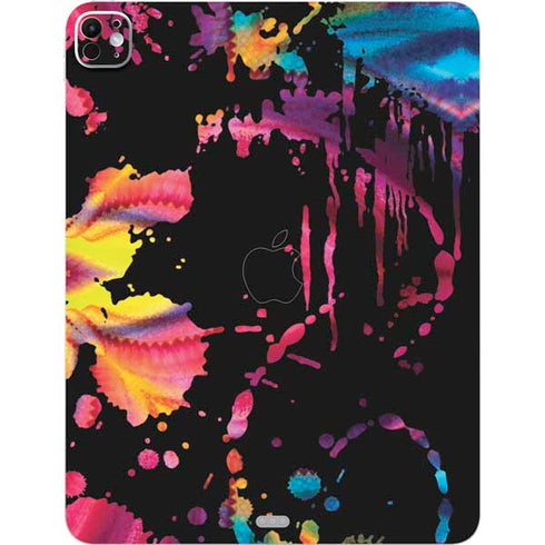 Chromatic Splatter Black iPad Pro 13in M4 (2024) Skin