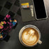 Chromatic Splatter Black iPhone 14 Folio Case