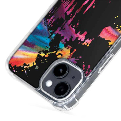 Chromatic Splatter Black iPhone 14 MagSafe Case