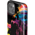Chromatic Splatter Black iPhone 15 Impact Case