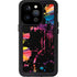 Chromatic Splatter Black iPhone 15 Pro Waterproof Case