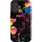 Chromatic Splatter Black iPhone 16 Impact Case