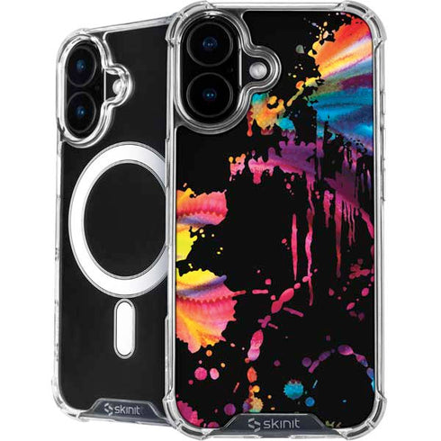 Chromatic Splatter Black iPhone 16 MagSafe Case