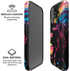 Chromatic Splatter Black iPhone 16 Magsafe Impact Case