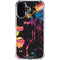 Chromatic Splatter Black iPhone 16 Plus Clear Case