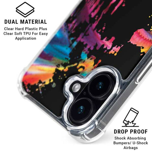 Chromatic Splatter Black iPhone 16 Plus MagSafe Case