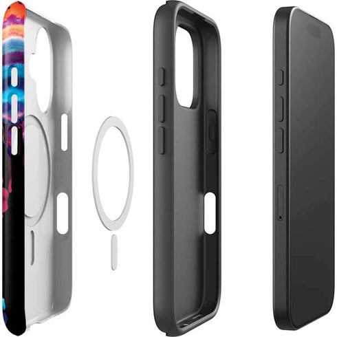 Chromatic Splatter Black iPhone 16 Plus Magsafe Impact Case