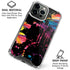 Chromatic Splatter Black iPhone 16 Pro Max Clear Case