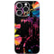 Chromatic Splatter Black iPhone 16 Pro Skin