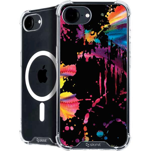 Chromatic Splatter Black iPhone 16e MagSafe Case