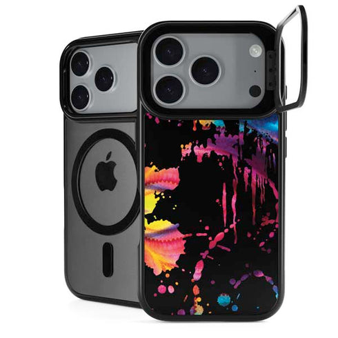 Chromatic Splatter Black iPhone 18 Pro Kickstand Case