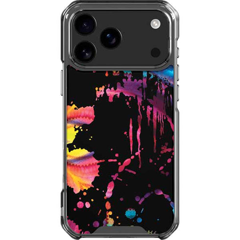 Chromatic Splatter Black iPhone 18 Pro Max Clear Case