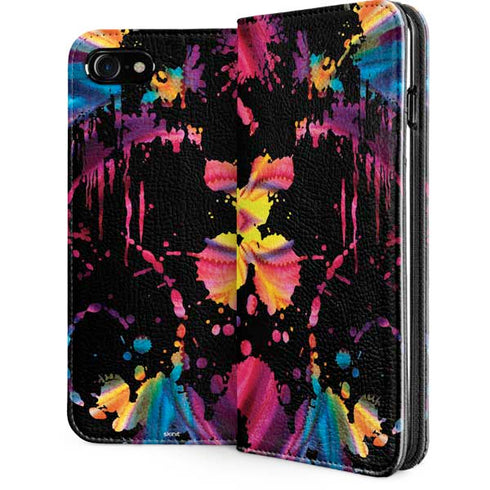 Chromatic Splatter Black iPhone Cases