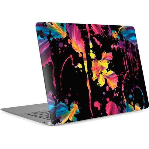 Chromatic Splatter Black Apple MacBook Air Skin