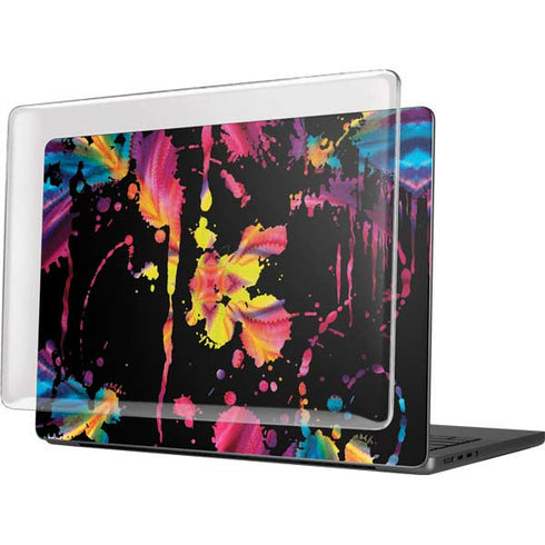 Chromatic Splatter Black MacBook Pro 14in (2021-24) Case plus Skin