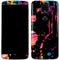 Chromatic Splatter Black Moto E5 Plus Skin