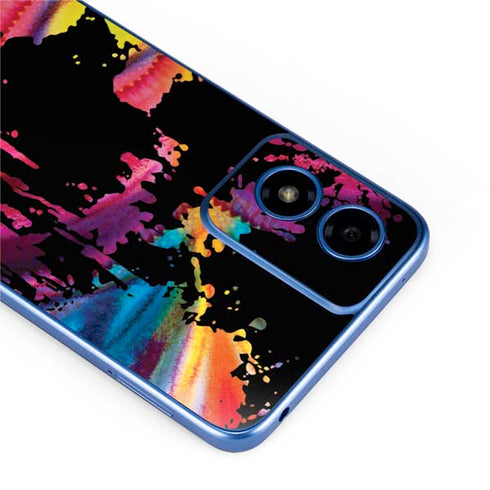 Chromatic Splatter Black Moto G Play 4G (2024) Skin