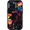 Chromatic Splatter Black Otterbox Defender iPhone Skin