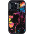 Chromatic Splatter Black Otterbox Defender iPhone Skin