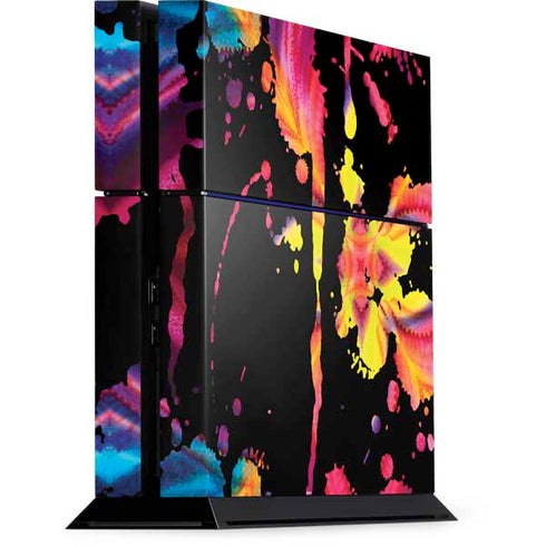 Chromatic Splatter Black PlayStation PS4 Skins