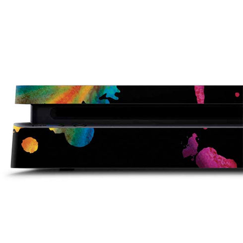 Chromatic Splatter Black PS4 Slim Skin