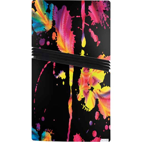 Chromatic Splatter Black PS5 Pro Console Skin