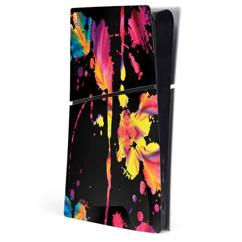 Chromatic Splatter Black PlayStation PS5 Skins