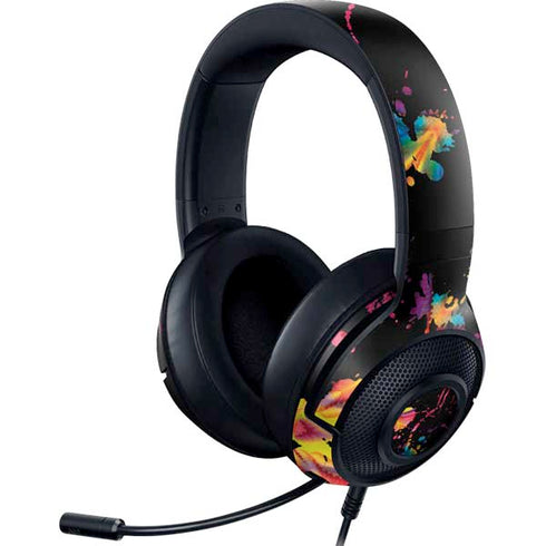Chromatic Splatter Black Razer Kraken X Skin