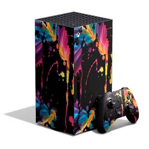 Chromatic Splatter Black XBox Series X Digital Edition Bundle Skin