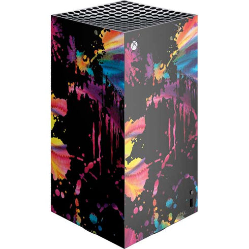 Chromatic Splatter Black XBox Series X Digital Edition Console Skin