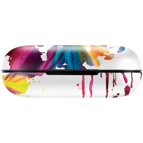 Chromatic Splatter White Amazon Echo Buds Skin