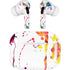 Chromatic Splatter White AirPods Skins