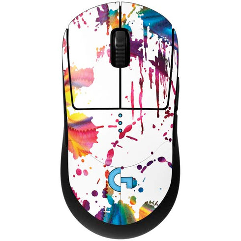 Chromatic Splatter White G Pro Wireless Gaming Mouse Skin