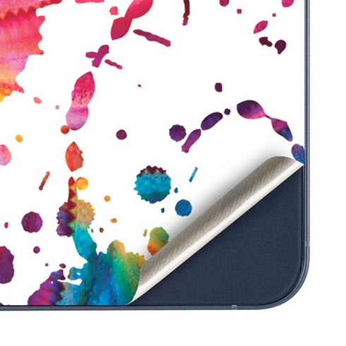 Chromatic Splatter White Galaxy A36 5G Skin