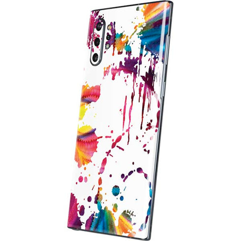 Chromatic Splatter White Galaxy Note 10 Plus Skin