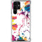 Chromatic Splatter White Galaxy S23 Ultra Clear Case