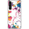 Chromatic Splatter White Galaxy S24 FE Clear Case