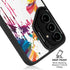 Chromatic Splatter White Galaxy S25 Kickstand Case