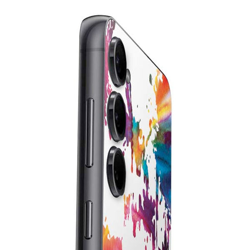 Chromatic Splatter White Galaxy S24 Plus Skin
