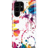Chromatic Splatter White Galaxy Cases