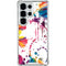 Chromatic Splatter White Galaxy S25 Ultra Clear Case