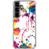 Chromatic Splatter White Galaxy S26 Clear Case
