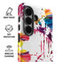 Chromatic Splatter White Galaxy S26 Plus Impact Case