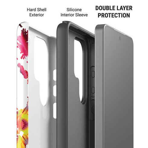 Chromatic Splatter White Galaxy S26 Ultra Impact Case