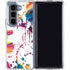 Chromatic Splatter White Galaxy Z Fold5 5G Clear Case