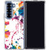 Chromatic Splatter White Galaxy Z Fold6 Clear Case
