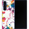 Chromatic Splatter White Galaxy Z Fold6 Skin