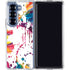 Chromatic Splatter White Galaxy Z Fold7 Clear Case