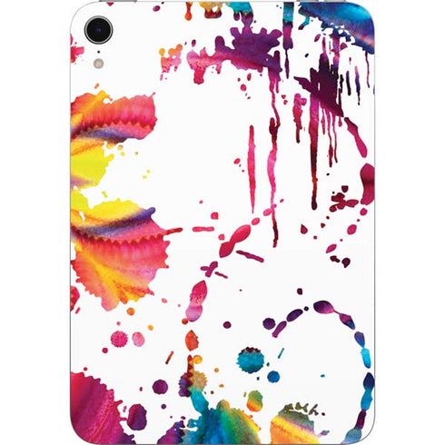 Chromatic Splatter White Apple iPad Mini Skin