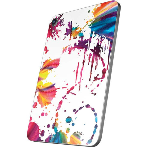 Chromatic Splatter White Apple iPad Mini Skin